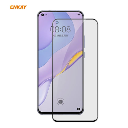 For Huawei NOVA 7 ENKAY Hat-Prince 0.26mm 9H 6D Privacy Anti-spy Full Screen Tempered Glass Film by ENKAY