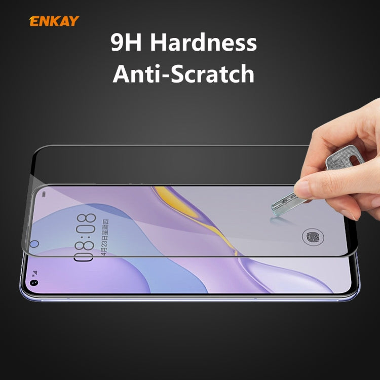For Huawei NOVA 7 ENKAY Hat-Prince 0.26mm 9H 6D Privacy Anti-spy Full Screen Tempered Glass Film by ENKAY