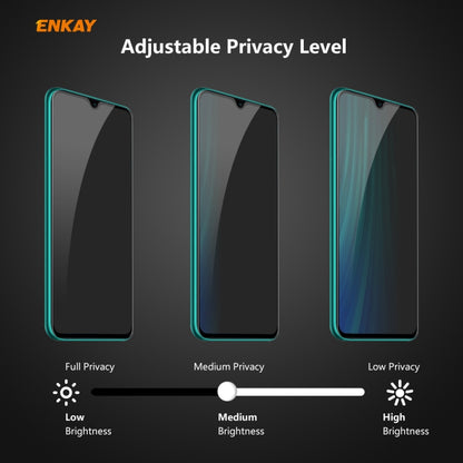 For Xiaomi Redmi Note 8 Pro ENKAY Hat-Prince 0.26mm 9H 6D Privacy Anti-spy Full Screen Tempered Glass Film by ENKAY