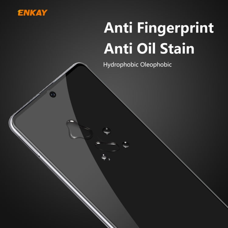 For Samsung Galaxy A71 ENKAY Hat-Prince 0.26mm 9H 6D Privacy Anti-spy Full Screen Tempered Glass Film by ENKAY
