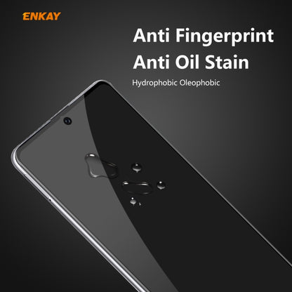 For Samsung Galaxy A71 ENKAY Hat-Prince 0.26mm 9H 6D Privacy Anti-spy Full Screen Tempered Glass Film by ENKAY