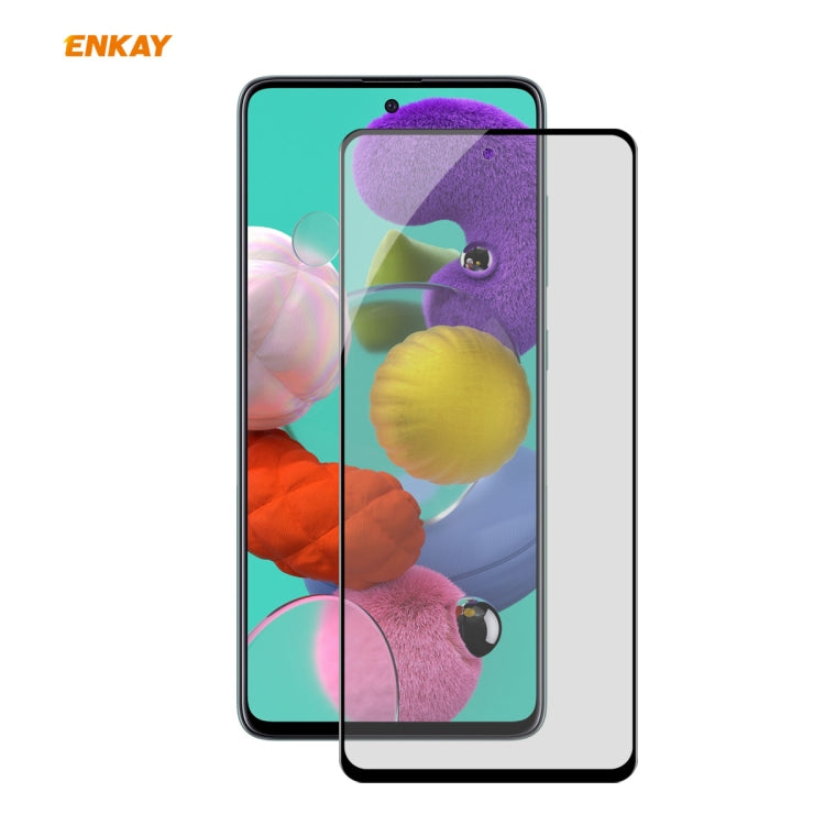 For Samsung Galaxy A51 ENKAY Hat-Prince 0.26mm 9H 6D Privacy Anti-spy Full Screen Tempered Glass Film by ENKAY