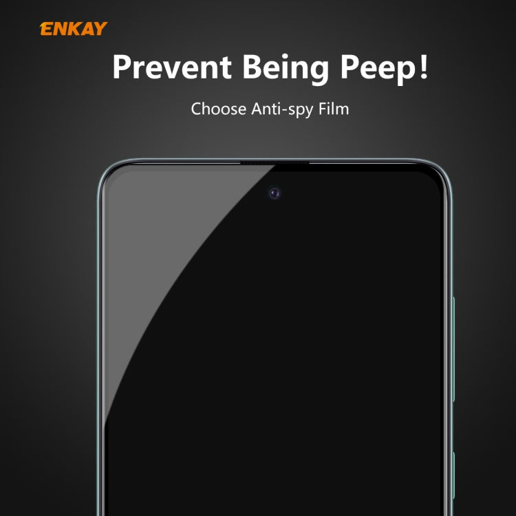 For Samsung Galaxy A51 ENKAY Hat-Prince 0.26mm 9H 6D Privacy Anti-spy Full Screen Tempered Glass Film by ENKAY