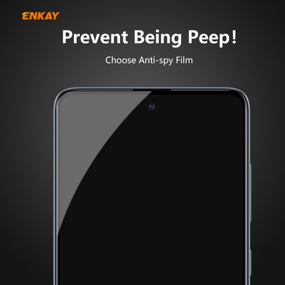 For Samsung Galaxy A51 ENKAY Hat-Prince 0.26mm 9H 6D Privacy Anti-spy Full Screen Tempered Glass Film by ENKAY