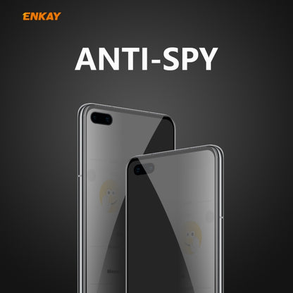 For HUAWEI P40 ENKAY Hat-Prince 0.26mm 9H 6D Privacy Anti-spy Full Screen Tempered Glass Film by ENKAY