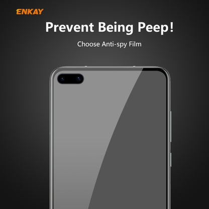 For HUAWEI P40 ENKAY Hat-Prince 0.26mm 9H 6D Privacy Anti-spy Full Screen Tempered Glass Film by ENKAY