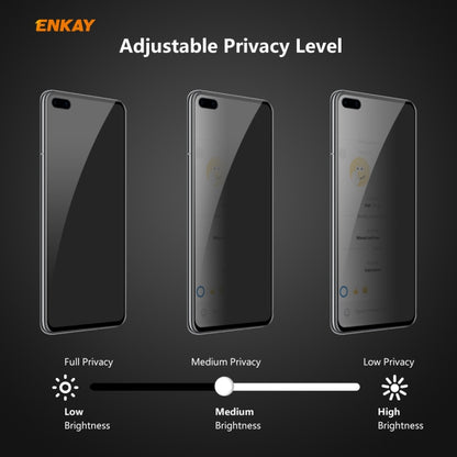 For HUAWEI P40 ENKAY Hat-Prince 0.26mm 9H 6D Privacy Anti-spy Full Screen Tempered Glass Film by ENKAY
