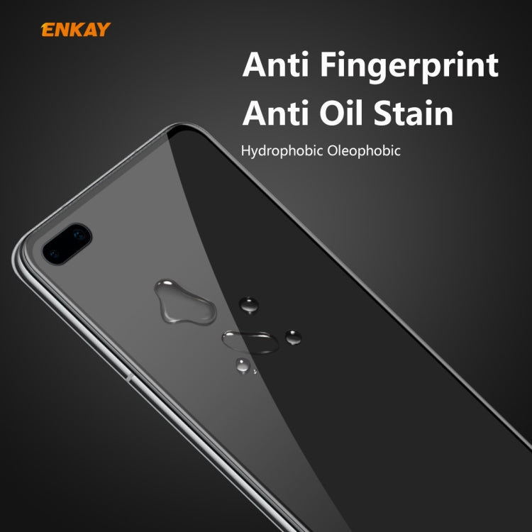 For HUAWEI P40 ENKAY Hat-Prince 0.26mm 9H 6D Privacy Anti-spy Full Screen Tempered Glass Film by ENKAY