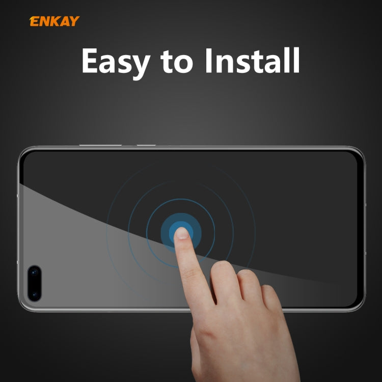 For HUAWEI P40 ENKAY Hat-Prince 0.26mm 9H 6D Privacy Anti-spy Full Screen Tempered Glass Film by ENKAY