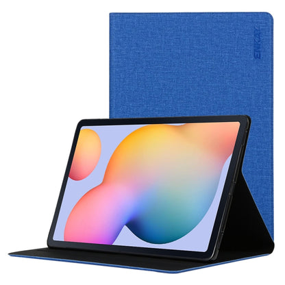 For Samsung Galaxy Tab S6 Lite P610 / P615 / Tab S6 Lite 2022 / P613 / P619 ENKAY Coarse Cloth Leather Smart Tablet Case(Blue) by ENKAY