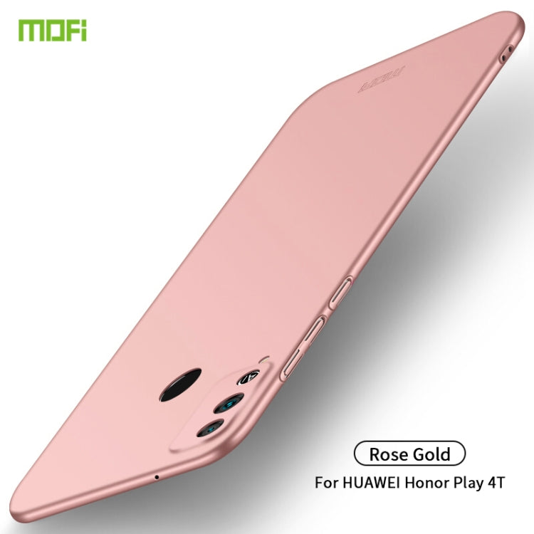 For Huawei Honor Play 4T MOFI Frosted PC Ultra-thin Hard Case(Rose gold) by MOFI