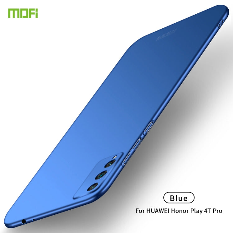 For Huawei Honor Play 4T Pro MOFI Frosted PC Ultra-thin Hard Case(Blue) by MOFI