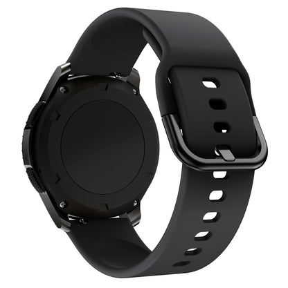 22mm For Huawei Watch GT2e/GT/GT2 46MM Color Buckle Silicone Watch Band (Black) by bashfashion