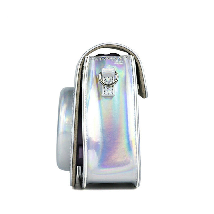 Richwell Portable Aurora PU Leather Camera Case Camera Bag with Shoulder Strap, Suitable for Fujifilm Instax Mini 11(Rose Pink) by Richwell