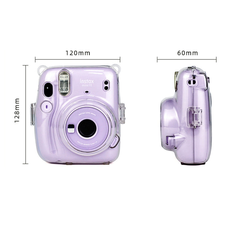 Richwell Carry Case Bag Crystal Hard Cover with Shoulder Strap For Fujifilm Instax Mini 11 by Richwell