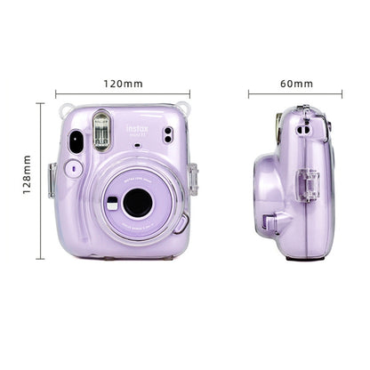 Richwell Carry Case Bag Crystal Hard Cover with Shoulder Strap For Fujifilm Instax Mini 11 by Richwell