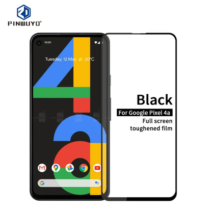 For Google Pixel4a PINWUYO 9H 2.5D Full Screen Tempered Glass Film(Black) by PINWUYO