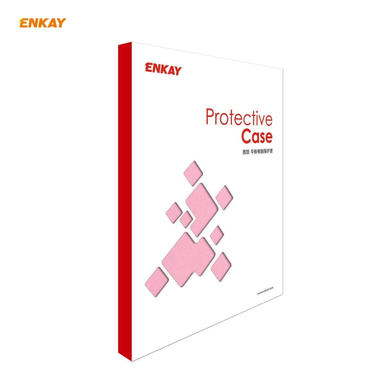 ENKAY for Samsung Galaxy Tab S8 / Galaxy Tab S7 11.0 T870 / T875 ENK-8012 360 Degree Rotation Litchi Texture Horizontal Flip PU Leather Smart Case with Holder & Sleep / Wake-up(Pink) by ENKAY