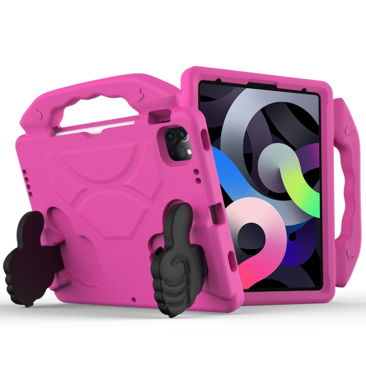 Children EVA Shockproof Tablet Case with Thumb Bracket For iPad Air 2022 / 2020 10.9(Rose Red) by bashfashion