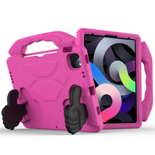Children EVA Shockproof Tablet Case with Thumb Bracket For iPad Air 2022 / 2020 10.9(Rose Red) by bashfashion