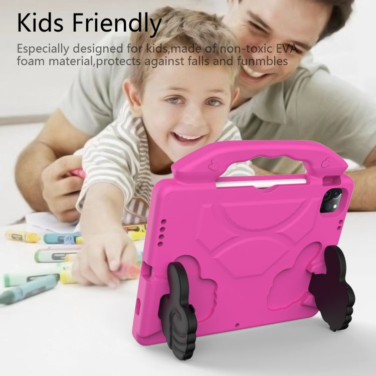Children EVA Shockproof Tablet Case with Thumb Bracket For iPad Air 2022 / 2020 10.9(Rose Red) by bashfashion
