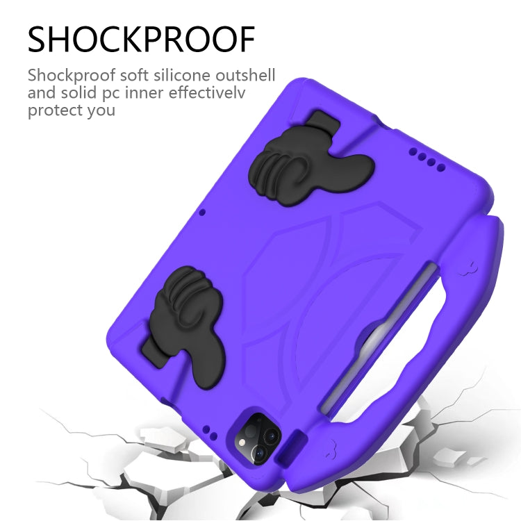 Children EVA Shockproof Tablet Case with Thumb Bracket For iPad Air 2022 / 2020 10.9(Purple) by bashfashion