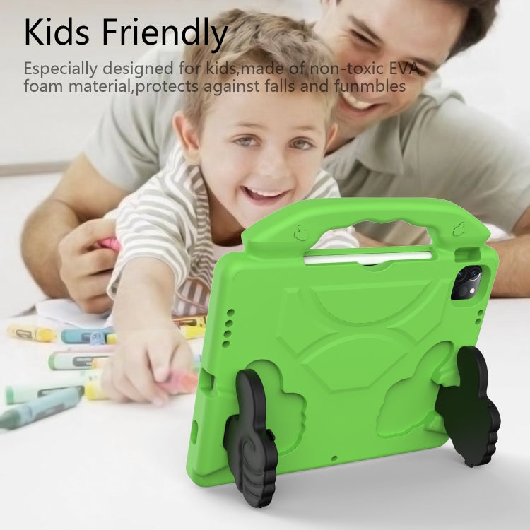 Children EVA Shockproof Tablet Case with Thumb Bracket For iPad Air 2022 / 2020 10.9(Green) by bashfashion