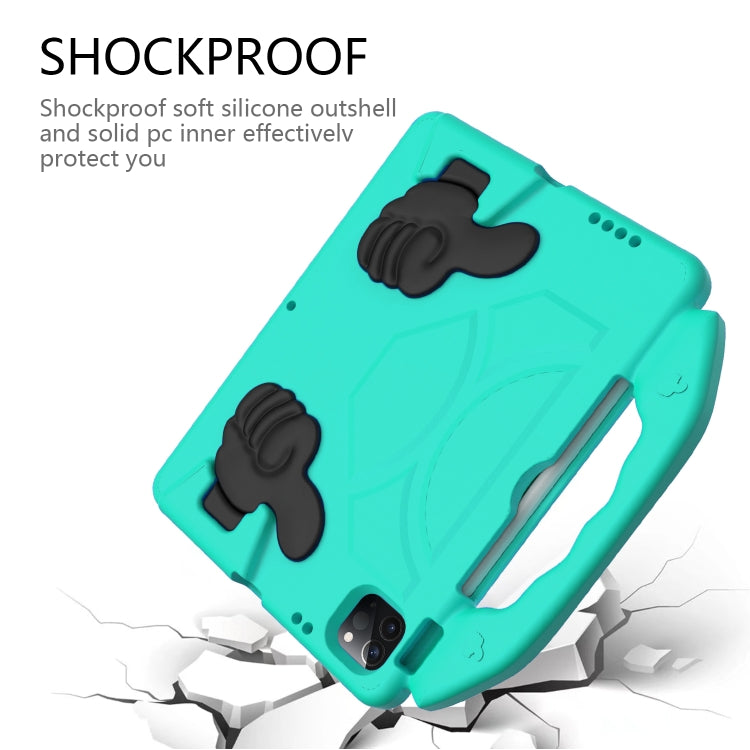 Children EVA Shockproof Tablet Case with Thumb Bracket For iPad Air 2022 / 2020 10.9 (Glacier Green) by bashfashion
