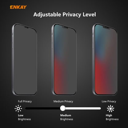 For iPhone 12 mini ENKAY 0.26mm 9H 6D Privacy Anti-spy Full Screen Tempered Glass Film by ENKAY
