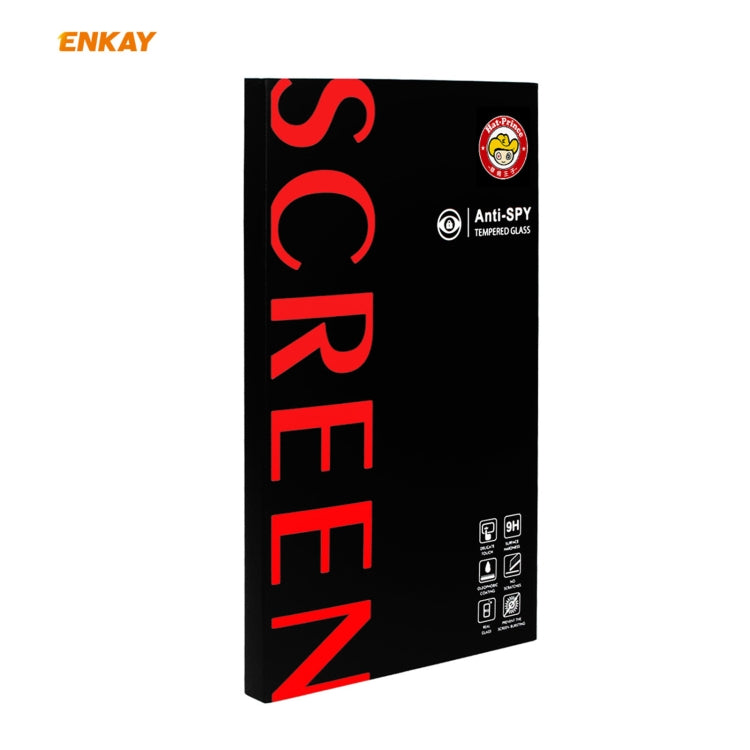 For iPhone 12 / 12 Pro ENKAY 0.26mm 9H 6D Privacy Anti-spy Full Screen Tempered Glass Film by ENKAY