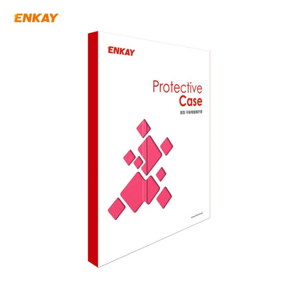 For iPad 10.2 2021 / 2020 / 2019 ENKAY ENK-8016 PU Leather + TPU Smart Case with Pen Slot(Rose Red) by ENKAY