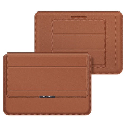 4 in 1 Universal Laptop Holder PU Waterproof Protection Wrist Laptop Bag, Size:11/12inch(Brown) by bashfashion