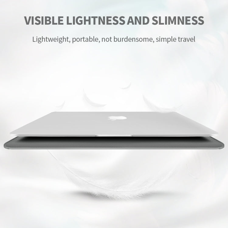 4 in 1 Universal Laptop Holder PU Waterproof Protection Wrist Laptop Bag, Size:15/16inch(Grey) by bashfashion