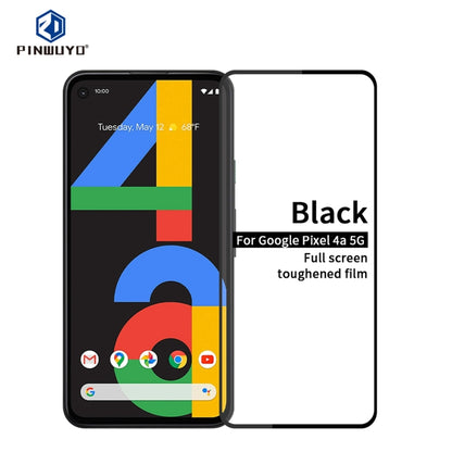 For Google Pixel 4a 5G PINWUYO 9H 2.5D Full Screen Tempered Glass Film(Black) by PINWUYO