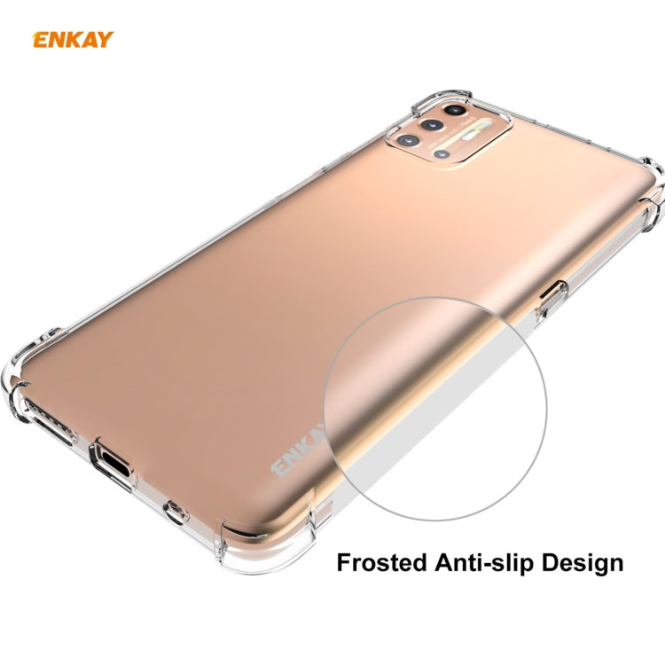 For Motorola Moto G9 Plus Hat-Prince ENKAY Clear TPU Shockproof Case Soft Anti-slip Cover by ENKAY