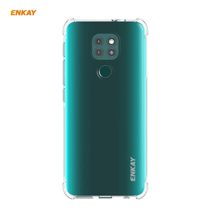 For Motorola Moto G9 / G9 Play Hat-Prince ENKAY Clear TPU Shockproof Case Soft Anti-slip Cover by ENKAY