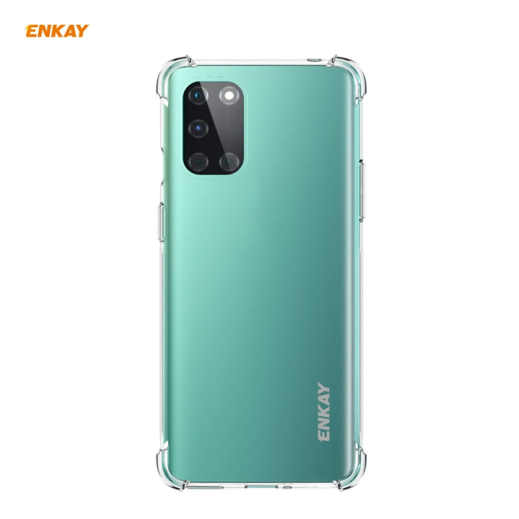 For OnePlus 8T Hat-Prince ENKAY Clear TPU Shockproof Case Soft Anti-slip Cover by ENKAY
