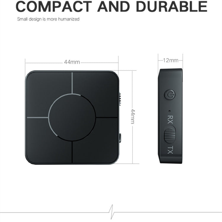 KN326 Bluetooth Audio Receiver Transmitter 5.0 Two-in-one Bluetooth Adapter for Hands-free Calls by bashfashion