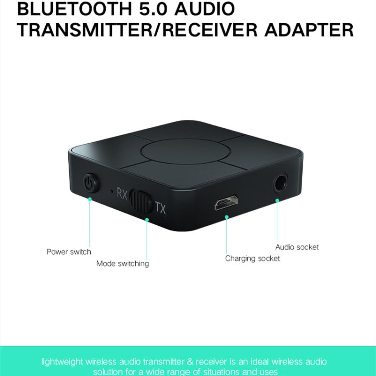KN326 Bluetooth Audio Receiver Transmitter 5.0 Two-in-one Bluetooth Adapter for Hands-free Calls by bashfashion