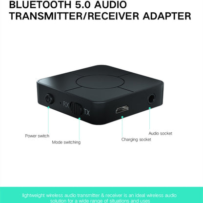 KN326 Bluetooth Audio Receiver Transmitter 5.0 Two-in-one Bluetooth Adapter for Hands-free Calls by bashfashion