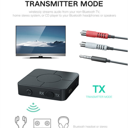 KN326 Bluetooth Audio Receiver Transmitter 5.0 Two-in-one Bluetooth Adapter for Hands-free Calls by bashfashion