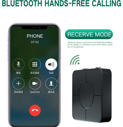 KN326 Bluetooth Audio Receiver Transmitter 5.0 Two-in-one Bluetooth Adapter for Hands-free Calls by bashfashion