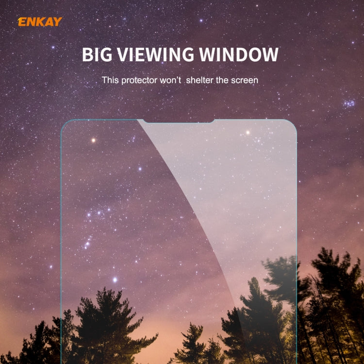 For Motorola Moto G9 Plus Hat-Prince ENKAY Clear TPU Shockproof Case Soft Anti-slip Cover + 0.26mm 9H 2.5D Tempered Glass Protector Film by ENKAY