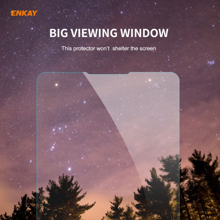 for Sony Xperia 5 II Hat-Prince ENKAY Clear TPU Shockproof Case Soft Anti-slip Cover + 0.26mm 9H 2.5D Tempered Glass Protector Film by ENKAY