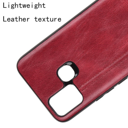 For Infinix Smart 5 Shockproof Sewing Cow Pattern Skin PC + PU + TPU Case(Red) by idewei