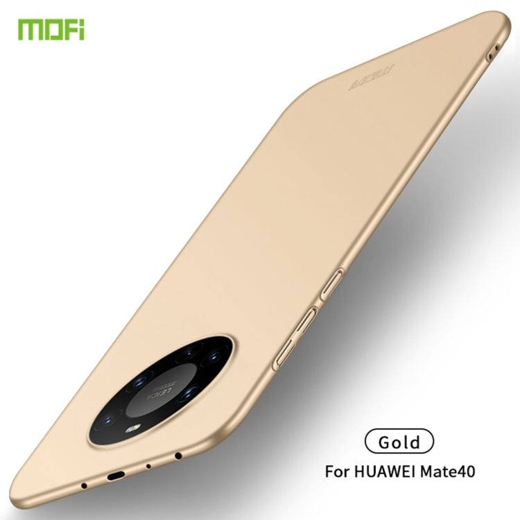 For Huawei Mate 40 MOFI Frosted PC Ultra-thin Hard Case(Gold) by MOFI