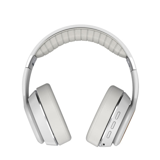 VJ320 Bluetooth 5.0 Head-mounted Foldable Wireless Headphones Support TF Card with Mic(White) by bashfashion