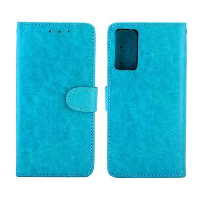 For Samsung Galaxy S20 FE 5G Crazy Horse Texture Leather Horizontal Flip Protective Case with Holder & Card Slots & Wallet & Photo Frame(Baby Blue) by bashfashion