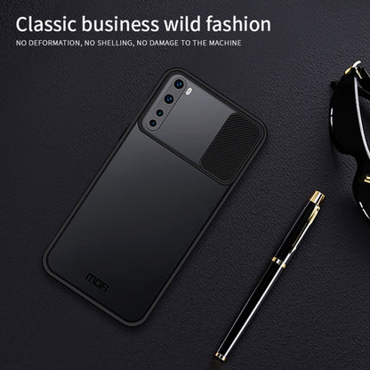 For OnePlus Nord MOFI Xing Dun Series Translucent Frosted PC + TPU Privacy Anti-glare Shockproof All-inclusive Protective Case(Green) by MOFI