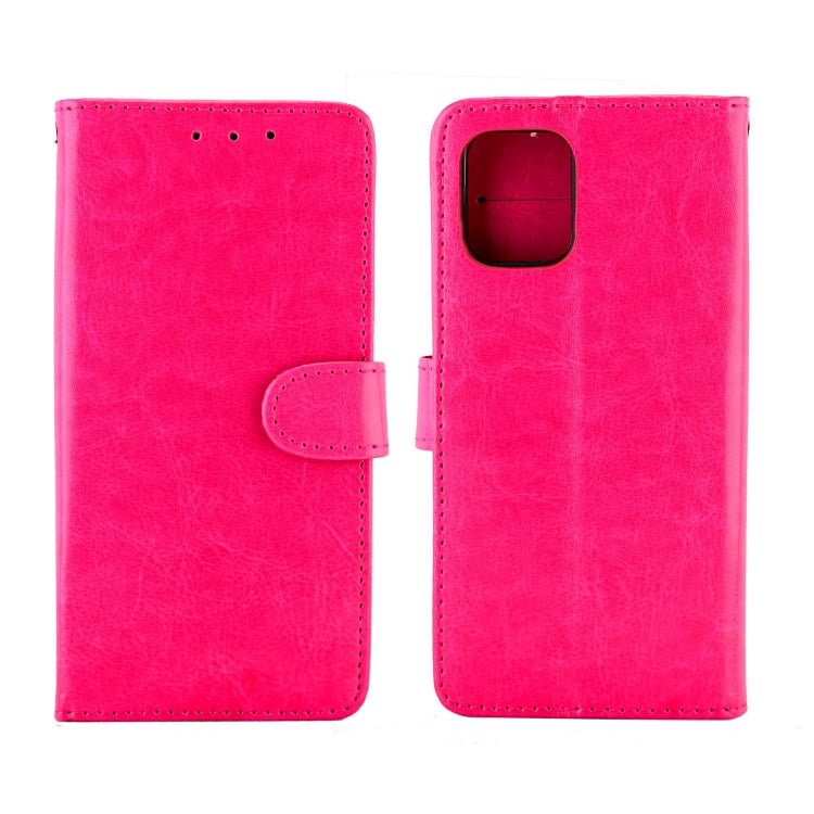 For Samsung Galaxy A42 5G Crazy Horse Texture Leather Horizontal Flip Protective Case with Holder & Card Slots & Wallet & Photo Frame(Rose Red) by bashfashion